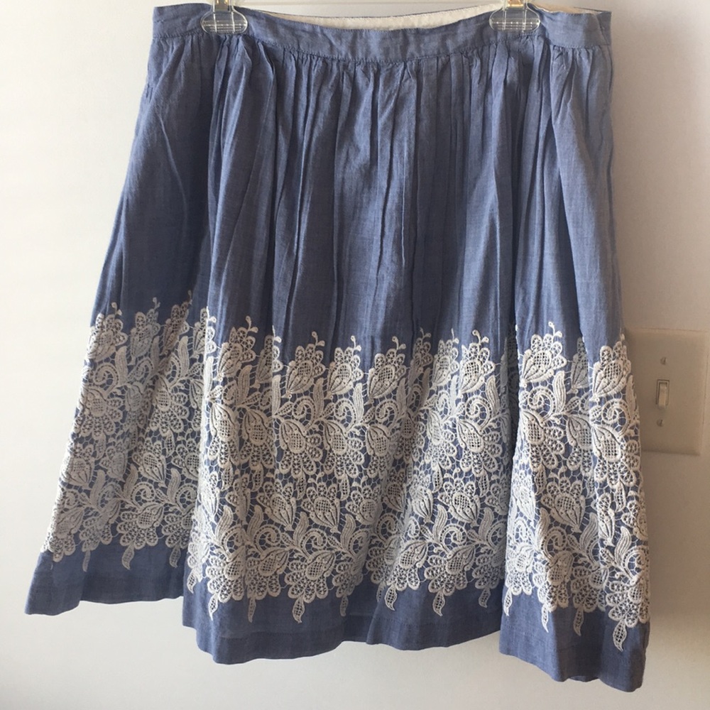 Boden embroidered skirt.